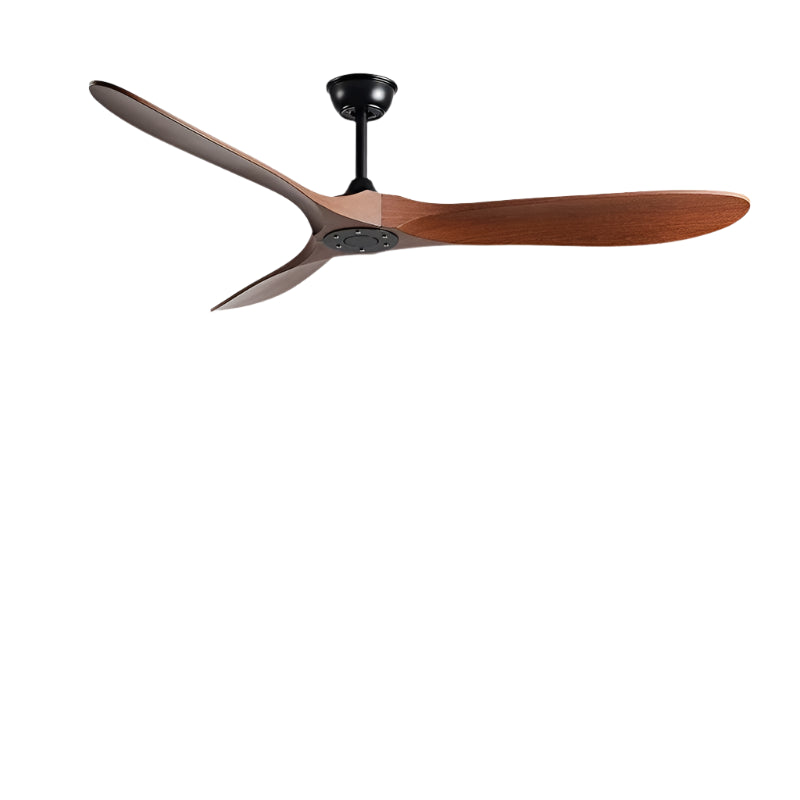 Ventilateur de plafond en Bois Sans Lumière Style Modern English avec Télécommande