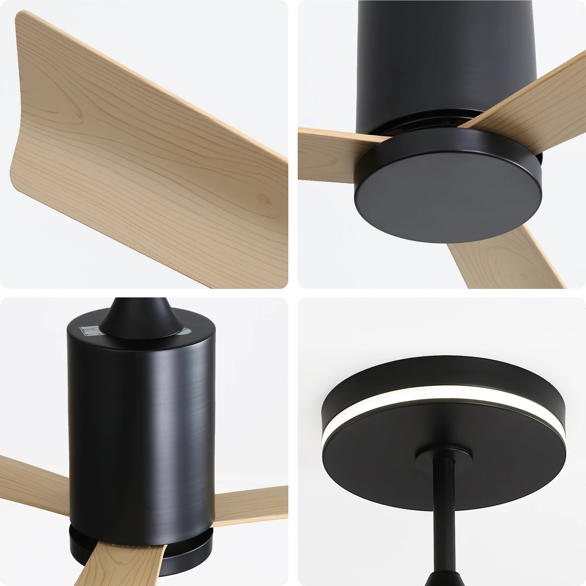 Ventilateur de plafond style Modern English Réversible Été et Hiver avec LED et Télécommande
