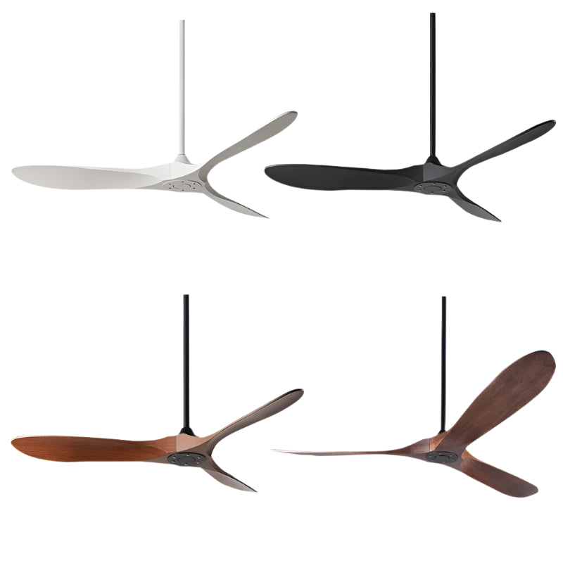 Ventilateur de plafond en Bois Sans Lumière Style Modern English avec Télécommande
