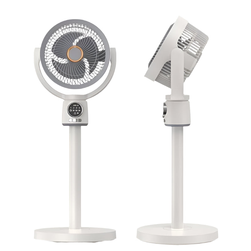 Ventilateur à Spirale Turbo Silencieux – 8000mAh, Multi-Positions