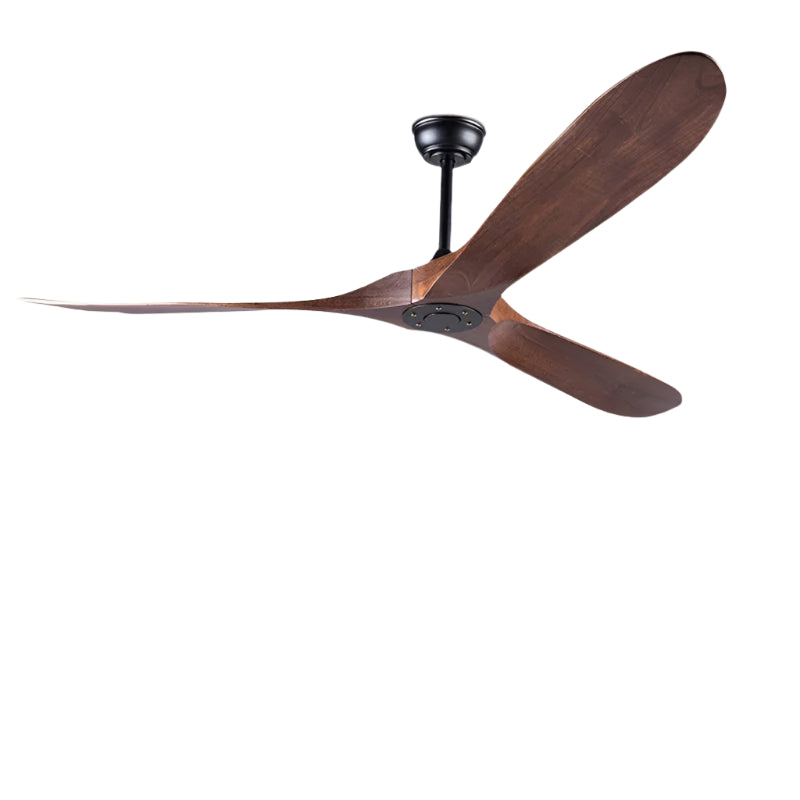 Ventilateur de plafond en Bois Sans Lumière Style Modern English avec Télécommande