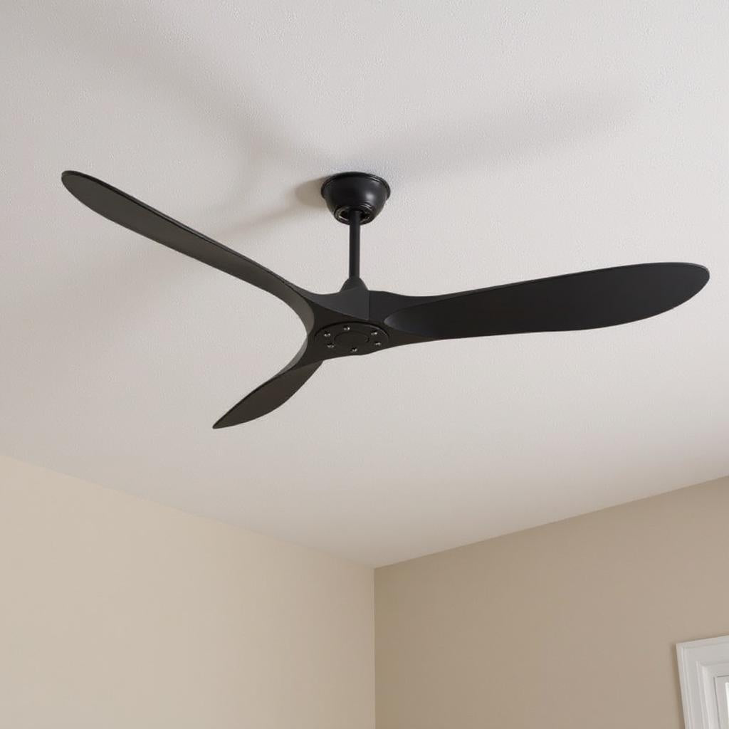 Ventilateur de plafond en Bois Sans Lumière Style Modern English avec Télécommande