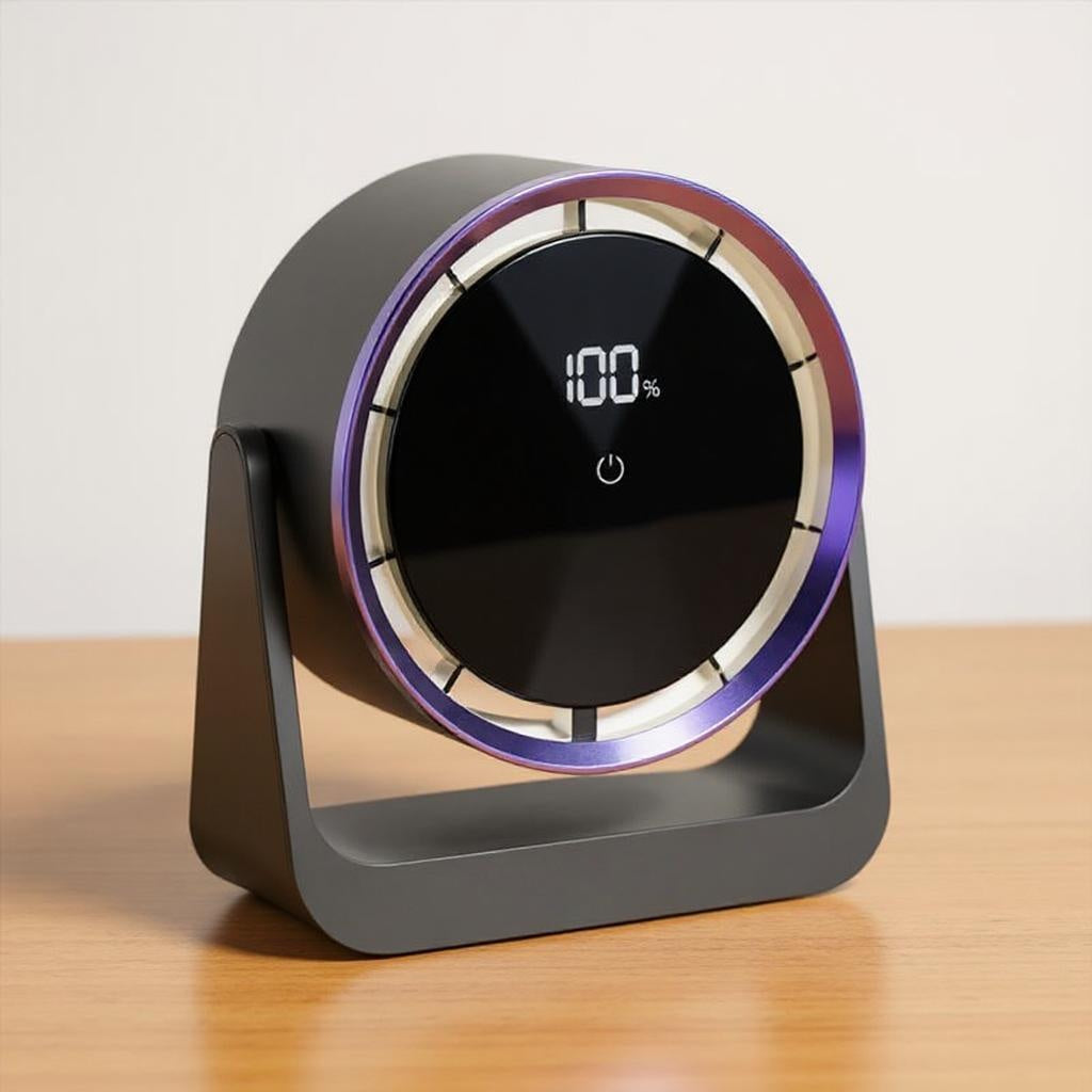 Ventilateur de Table Numérique Puissant & Design avec Écran Tactile